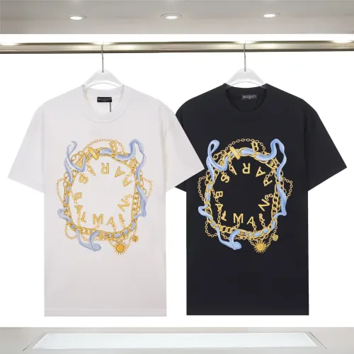 Replica Balmain T-Shirts Short Sleeved For Unisex #1419606 $29.00 USD for Wholesale