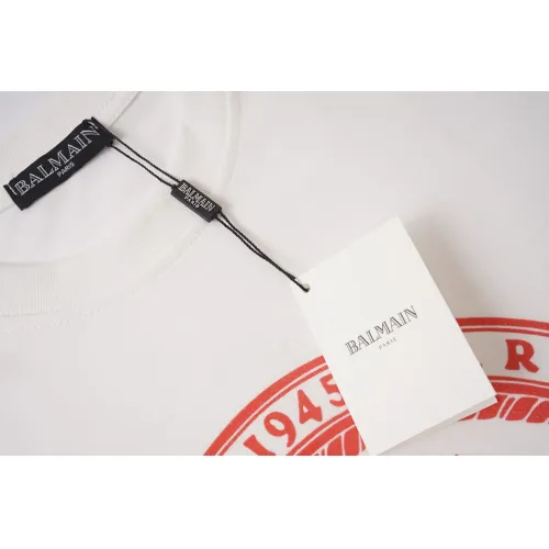 Replica Balmain T-Shirts Short Sleeved For Unisex #1419608 $29.00 USD for Wholesale