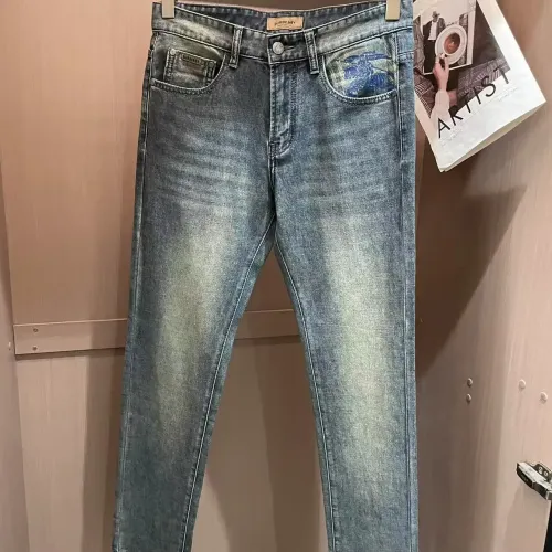 Replica Burberry Jeans For Men #1420223 $45.00 USD for Wholesale