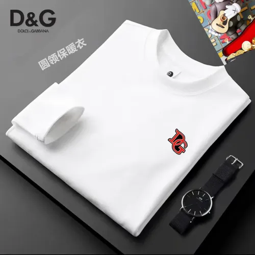 Replica Dolce & Gabbana D&G T-Shirts Long Sleeved For Men #1421468 $40.00 USD for Wholesale