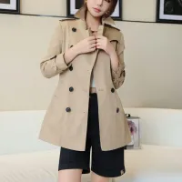 $160.00 USD Burberry Trench Coat Long Sleeved For Women #1419535