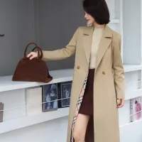 $170.00 USD Burberry Trench Coat Long Sleeved For Women #1419552