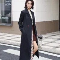 $170.00 USD Burberry Trench Coat Long Sleeved For Women #1419556