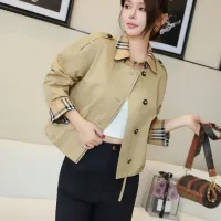 $132.00 USD Burberry Trench Coat Long Sleeved For Women #1419561