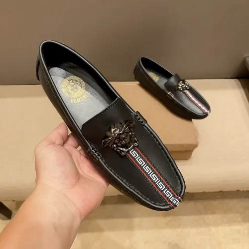 Replica Versace Leather Shoes For Men #1423016 $80.00 USD for Wholesale
