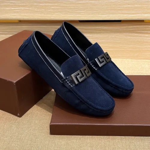 Replica Versace Leather Shoes For Men #1423017 $76.00 USD for Wholesale