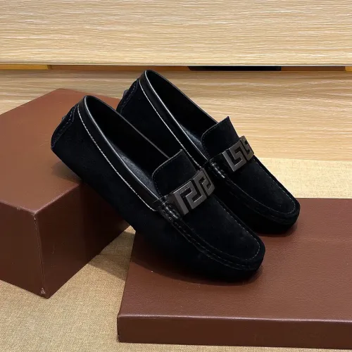 Replica Versace Leather Shoes For Men #1423018 $76.00 USD for Wholesale