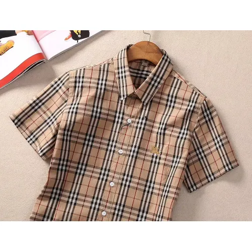 Replica Burberry Shirts Short Sleeved For Women #1423745 $36.00 USD for Wholesale