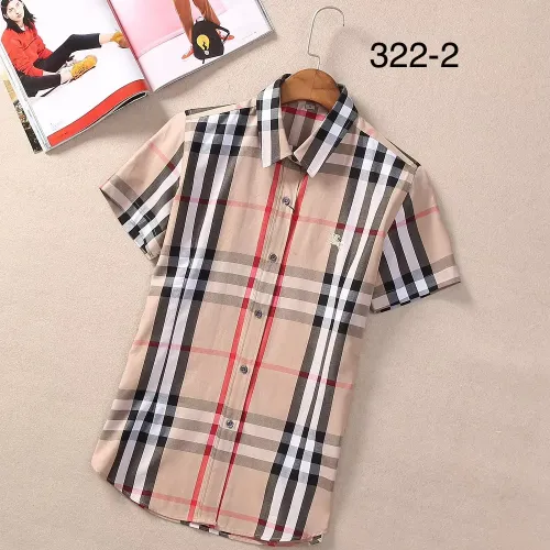 Burberry Shirts Short Sleeved For Women #1423749