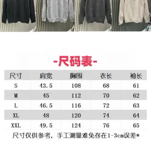 Replica Burberry Fashion Sweaters Long Sleeved For Unisex #1424380 $72.00 USD for Wholesale