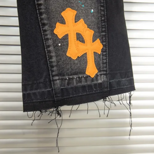 Replica Chrome Hearts Jeans For Men #1424495 $48.00 USD for Wholesale