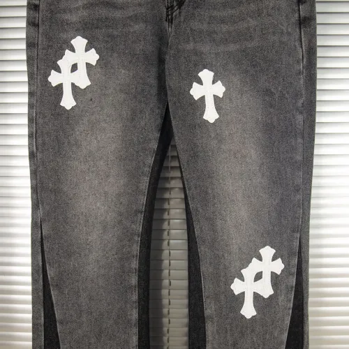 Replica Chrome Hearts Jeans For Men #1424497 $48.00 USD for Wholesale