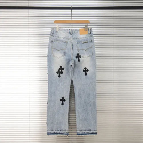 Replica Chrome Hearts Jeans For Men #1424513 $48.00 USD for Wholesale