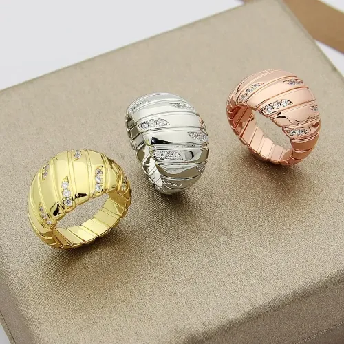 Replica Bvlgari Rings In Gold For Unisex #1424871 $25.00 USD for Wholesale
