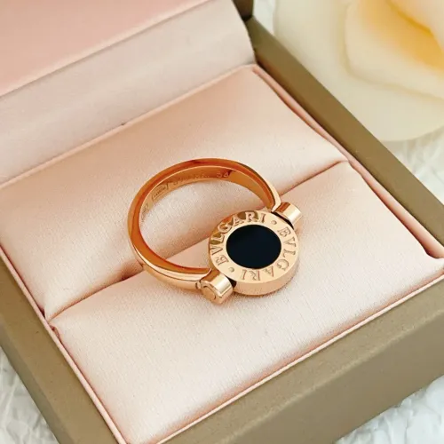 Replica Bvlgari Rings In Rose Gold For Women #1425879 $29.00 USD for Wholesale
