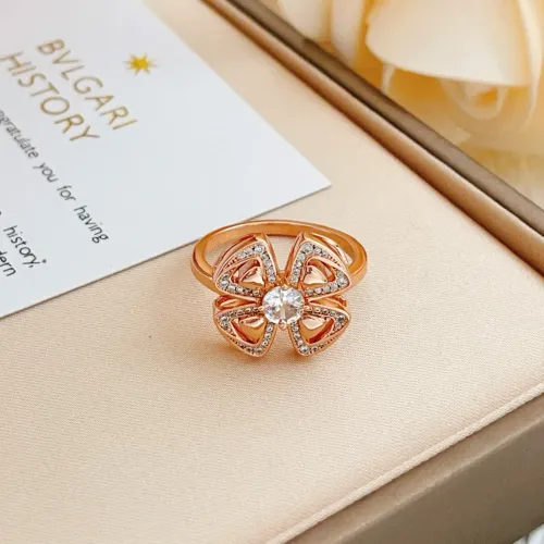 Replica Bvlgari Rings In Rose Gold For Women #1425883 $29.00 USD for Wholesale
