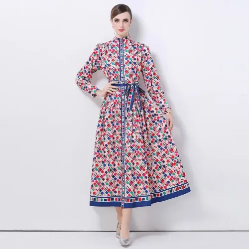 Replica Valentino Dresses Long Sleeved For Women #1426983 $68.00 USD for Wholesale