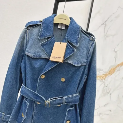 Replica Burberry Coats Long Sleeved For Women #1427086 $155.00 USD for Wholesale