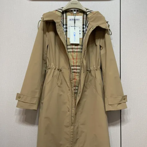 Replica Burberry Trench Coat Long Sleeved For Women #1427108 $162.00 USD for Wholesale