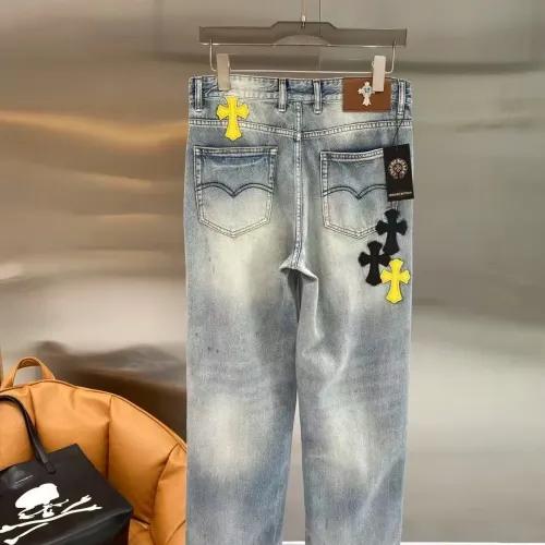 Replica Chrome Hearts Jeans For Men #1428594 $52.00 USD for Wholesale