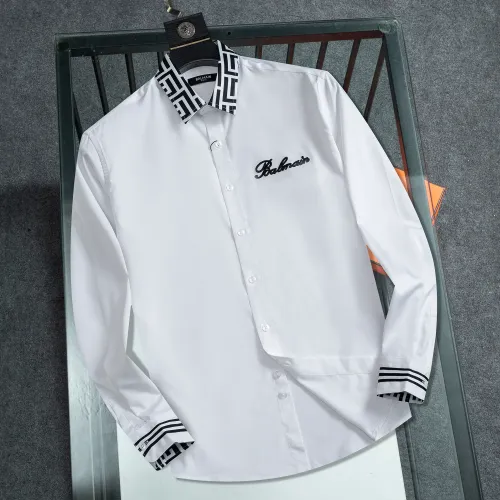 Balmain Shirts Long Sleeved For Men #1428958
