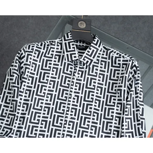Replica Balmain Shirts Long Sleeved For Men #1428972 $38.00 USD for Wholesale