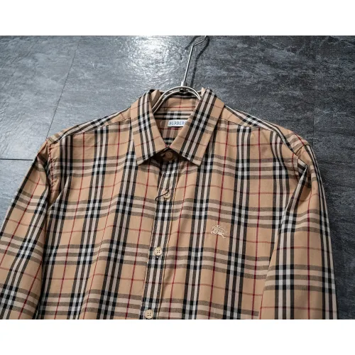 Replica Burberry Shirts Long Sleeved For Men #1428985 $34.00 USD for Wholesale