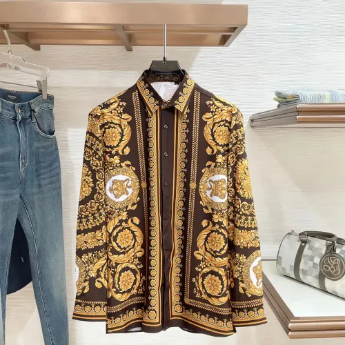 Versace Shirts Long Sleeved For Men #1430163