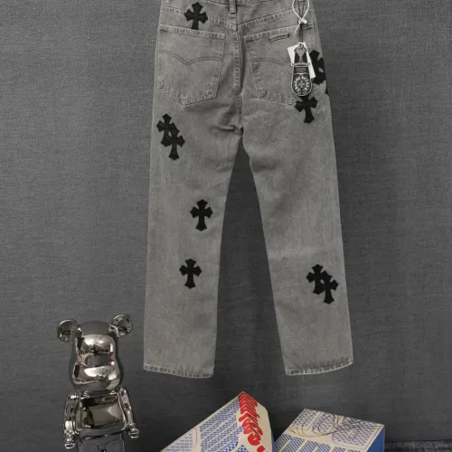 Replica Chrome Hearts Jeans For Men #1430746 $48.00 USD for Wholesale