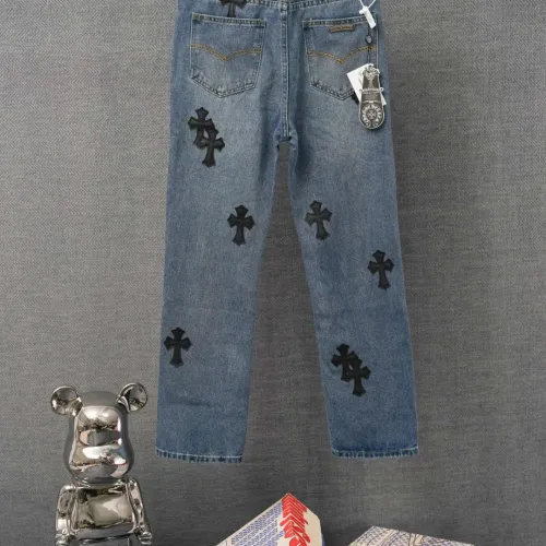 Replica Chrome Hearts Jeans For Men #1430756 $48.00 USD for Wholesale