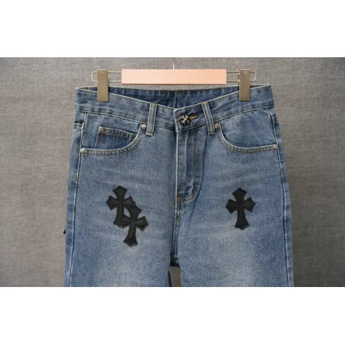 Replica Chrome Hearts Jeans For Men #1430756 $48.00 USD for Wholesale