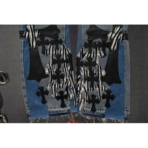 Replica Chrome Hearts Jeans For Men #1430795 $56.00 USD for Wholesale