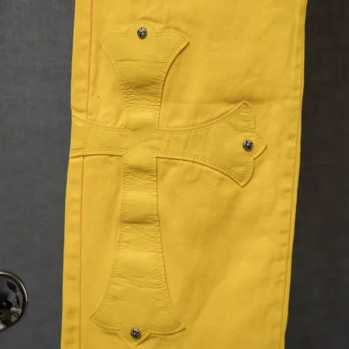 Replica Chrome Hearts Jeans For Men #1430797 $56.00 USD for Wholesale