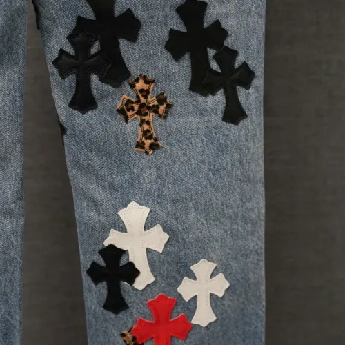 Replica Chrome Hearts Jeans For Men #1430802 $60.00 USD for Wholesale