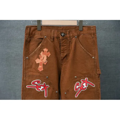 Replica Chrome Hearts Jeans For Men #1430808 $60.00 USD for Wholesale