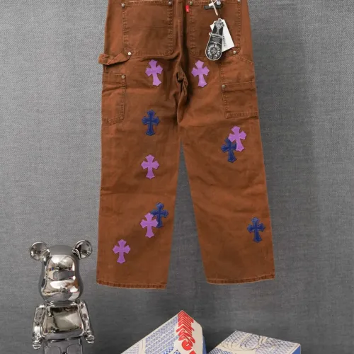 Replica Chrome Hearts Jeans For Men #1430811 $60.00 USD for Wholesale