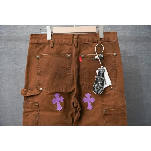 Replica Chrome Hearts Jeans For Men #1430811 $60.00 USD for Wholesale