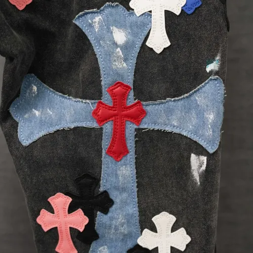 Replica Chrome Hearts Jeans For Men #1430819 $68.00 USD for Wholesale