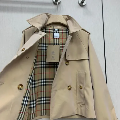 Replica Burberry Trench Coat Long Sleeved For Women #1431443 $132.00 USD for Wholesale