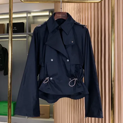 Burberry Trench Coat Long Sleeved For Women #1431445