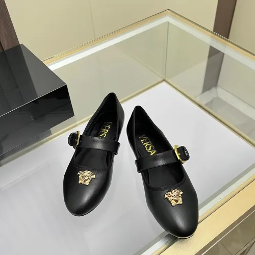 Replica Versace Flat Shoes For Women #1432025 $82.00 USD for Wholesale