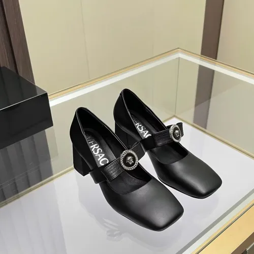 Replica Versace High-Heeled Shoes For Women #1432238 $82.00 USD for Wholesale