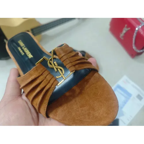 Replica Yves Saint Laurent YSL Slippers For Women #1432790 $98.00 USD for Wholesale