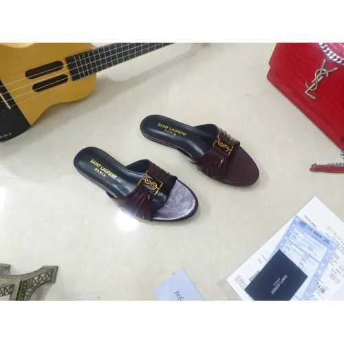Replica Yves Saint Laurent YSL Slippers For Women #1432795 $98.00 USD for Wholesale