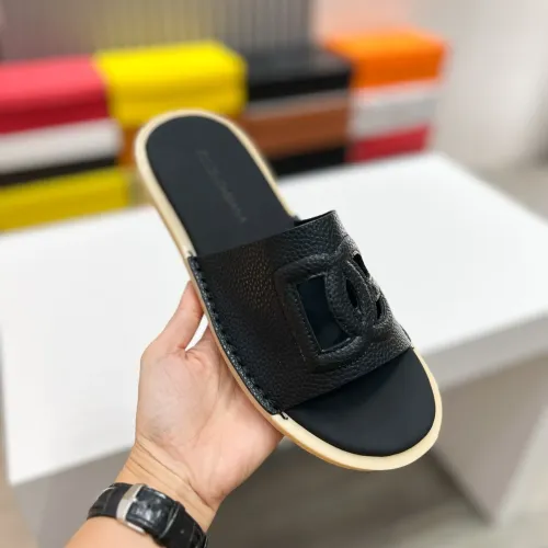 Replica Dolce & Gabbana D&G Slippers For Men #1433220 $64.00 USD for Wholesale