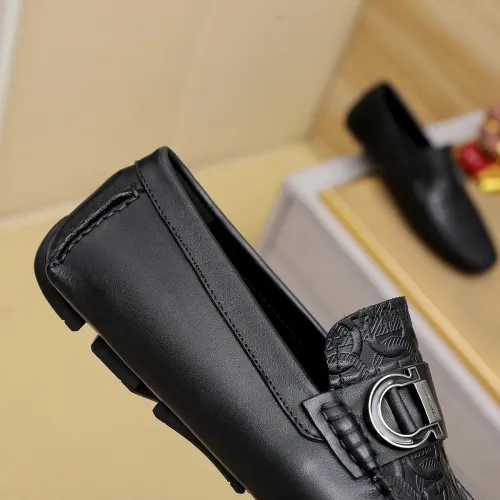 Replica Salvatore Ferragamo Leather Shoes For Men #1433470 $76.00 USD for Wholesale