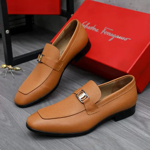 Salvatore Ferragamo Leather Shoes For Men #1433538