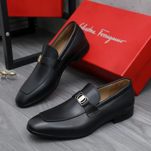 Salvatore Ferragamo Leather Shoes For Men #1433540