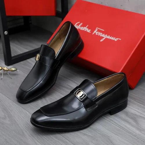 Salvatore Ferragamo Leather Shoes For Men #1433541