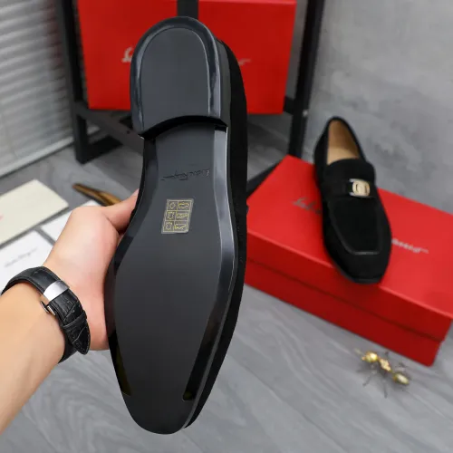Replica Salvatore Ferragamo Leather Shoes For Men #1433542 $108.00 USD for Wholesale